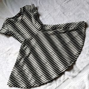 Miss You More Girls Black/White Dress